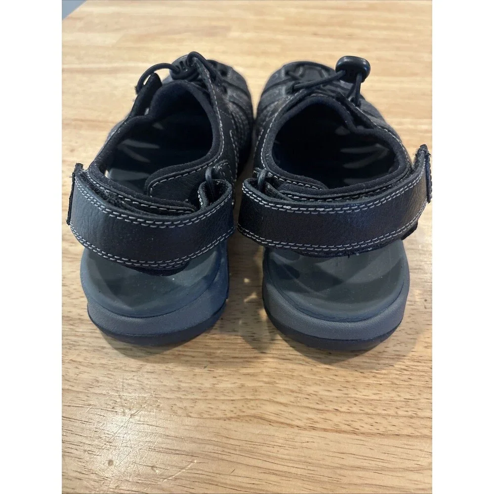 Clarks Men's Brixby Cove Fisherman Sandal - BLACK - US 8M Excellent Condition